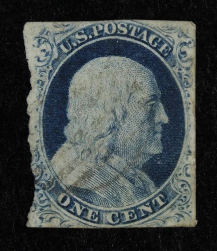 CKStamps: US Stamps Collection Scott#9 1c Franklin Used CV$95