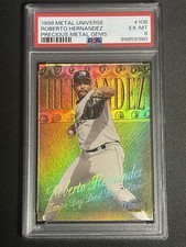 /50 1999 FLEER METAL PRECIOUS METAL GEMS PMG Roberto Hernandez Tampa PSA #108