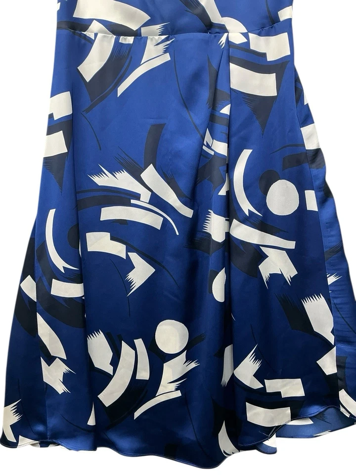 Vestido Ralph Lauren Black Label para mujer talla 10 azul marino blanco negro Foto 4 de 4