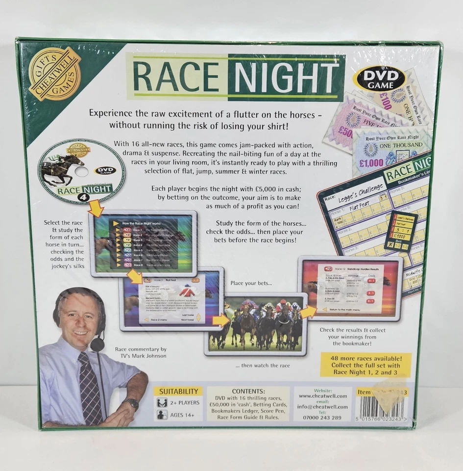 Sealed Cheatwell Race Night Host Your Own Race Night Game 4th Ed Horse Racing - Image 2 of 4