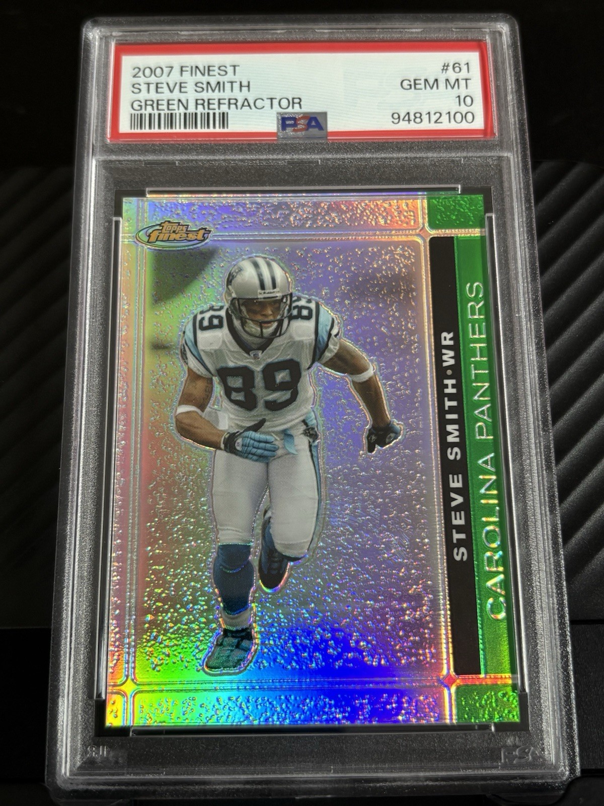 Steve Smith Finest #61 Green Refractor