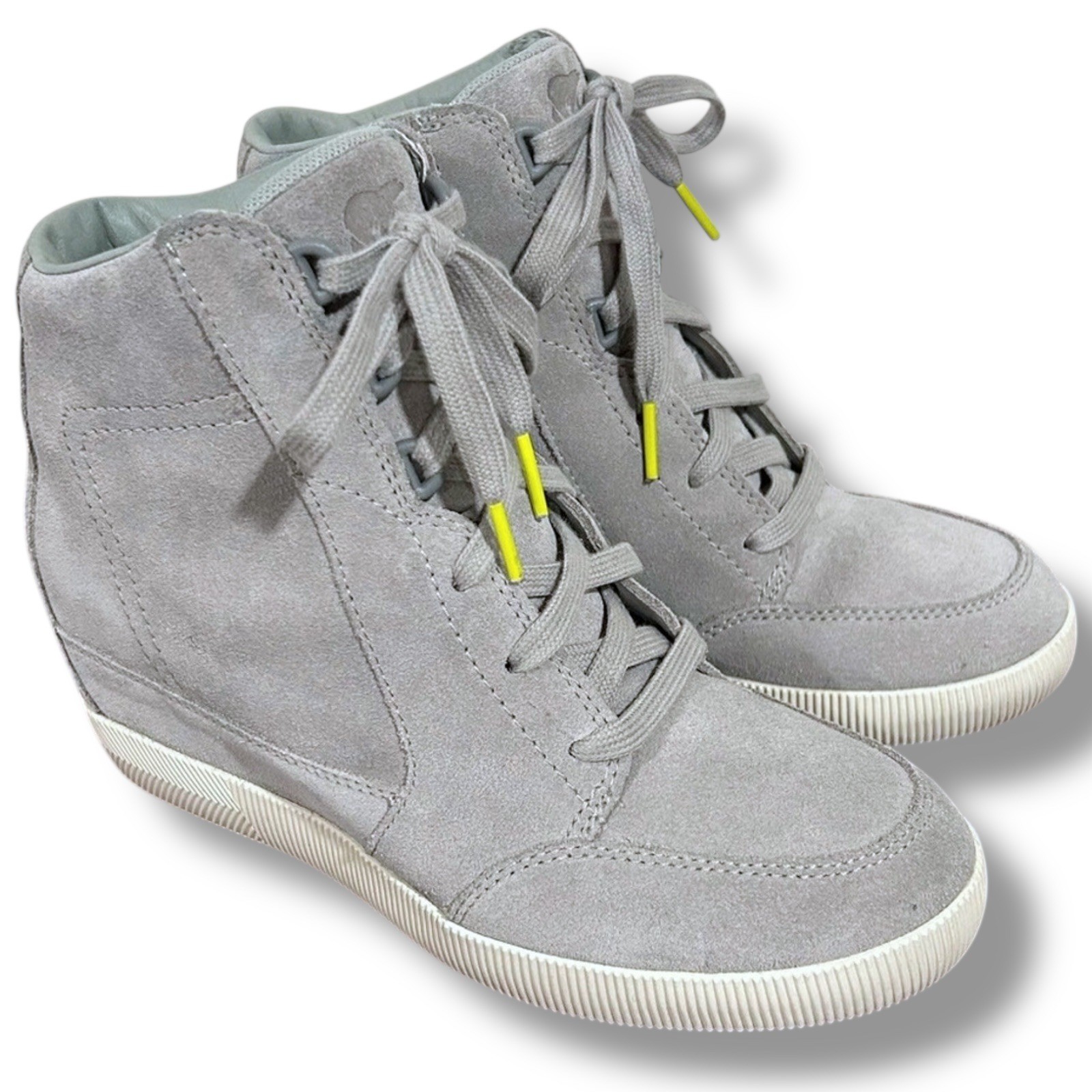 SAOLA Sorel Out N About Sneakers Zeppa Pelle Impermeabile Grigio Scarpe Casual 9
