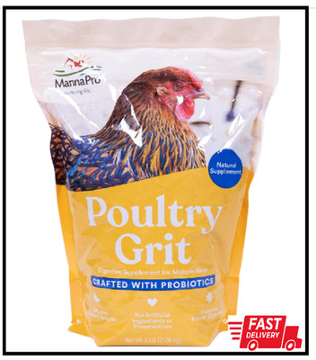 Manna Pro Chicken Grit with Probiotics   Crushed Granite Grit for Backyard 5 lb
