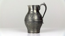 Frieling Zinn Krug Kanne Weinkrug Lindenwirtin Keinen Tropfen im Becher mehr