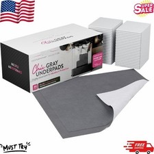 XL Disposable Bed Pads 36x36 Super Absorbent Incontinence Gray