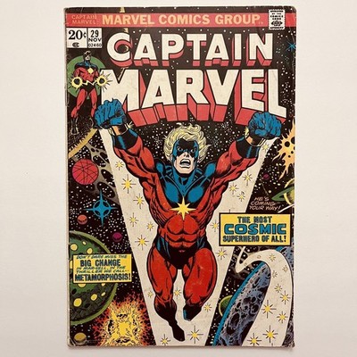 Captain Marvel #29 (1973) Marvel Comics 1st app. of Sui-San (Thanos' Mother)