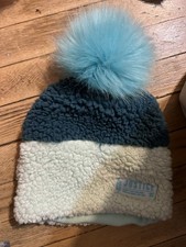 Justice Girl's Winter Hat With Pom Pom, Super Soft. Excellent Condition