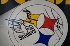 MITCH LYONS & BOBBY SHAW Autographed 10x12 Poster PSA/DNA STEELERS — photo 2