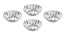 Mrs. Anderson’s Baking Tartlet Molds, Fluted Round, Set of 4, 3-Inches