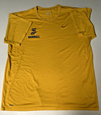 Nike Shirt San Jose State Spartans Athletic Baseball Jack Adams A  Yellow XL