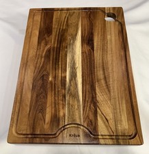 Kraus Solid Walnut Hardwood Cutting Board Wor...