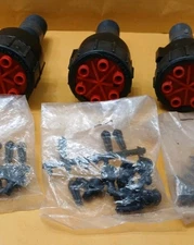 Drip Emitter 3 Pack 2.0 GPH 1/2" FIPT Inlet Red Cap 15 PSI