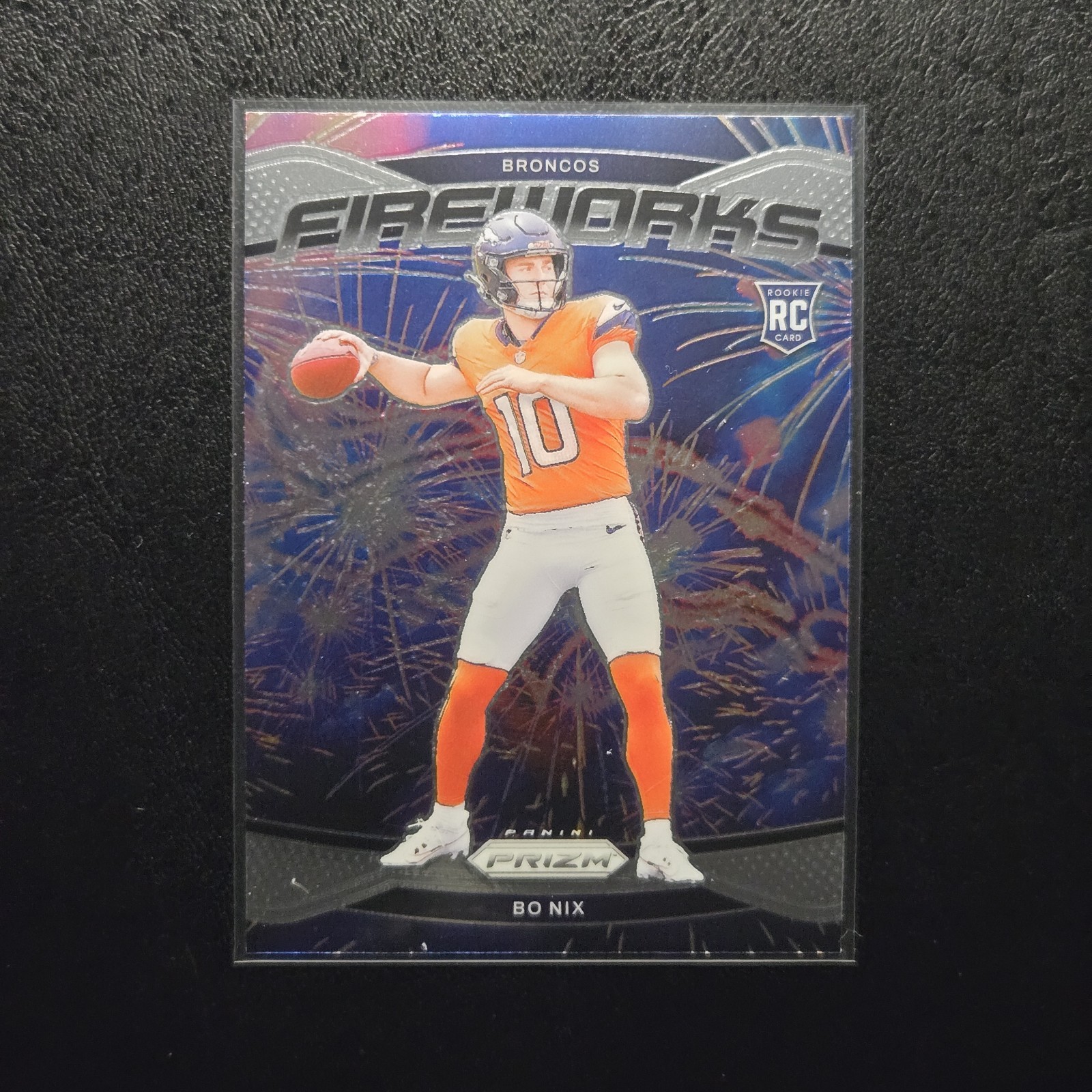 BO NIX 2024 Panini Prizm Fireworks #23 Broncos Rookie