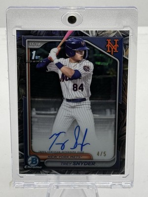 2024 Bowman Draft - Chrome Prospect Auto Trey Snyder #CPA-TSN /5 SNACK PACK SSP