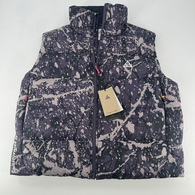 New Womens Nike ACG Therma-FIT ADV Lunar Lake Vest Black Purple Medium $250