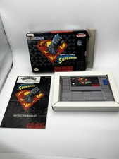 Death And Return Of Superman COMPLETE CIB (Game Box Manual) Super Nintendo SNES