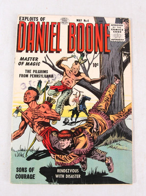 Exploits of Daniel Boone #4, 1956 Silver Age Comic, 4.0 Very Good