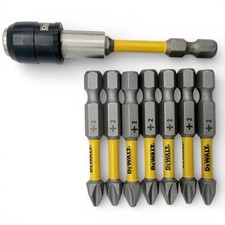 DEWALT MAXFIT ULTRA Phillips 2 Bits 7 PC  3 in Bit Holder Open Box T1