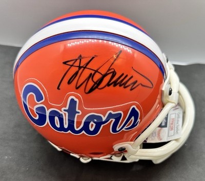Steve Spurrier Florida Gators Signed Riddell Mini Helmet JSA Authentication Auto