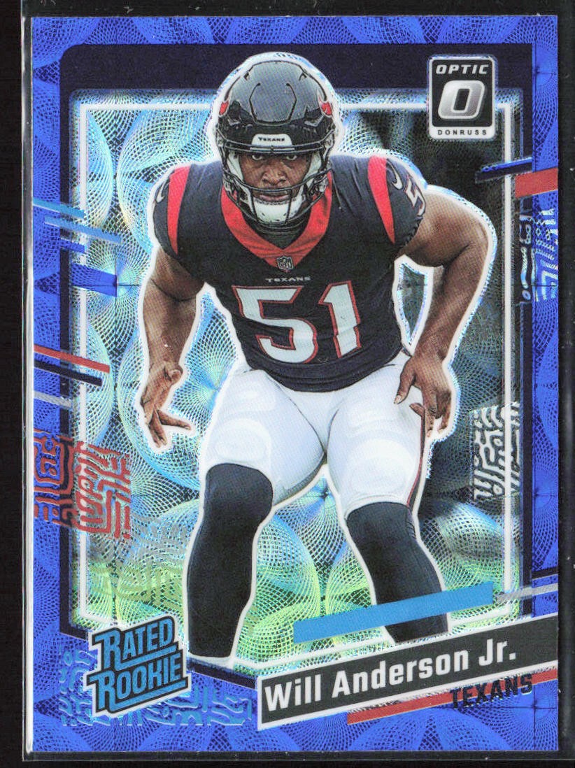 2023 Panini Donruss Will Anderson Jr. Optic Preview Blue Scope Prizm Rookie #342