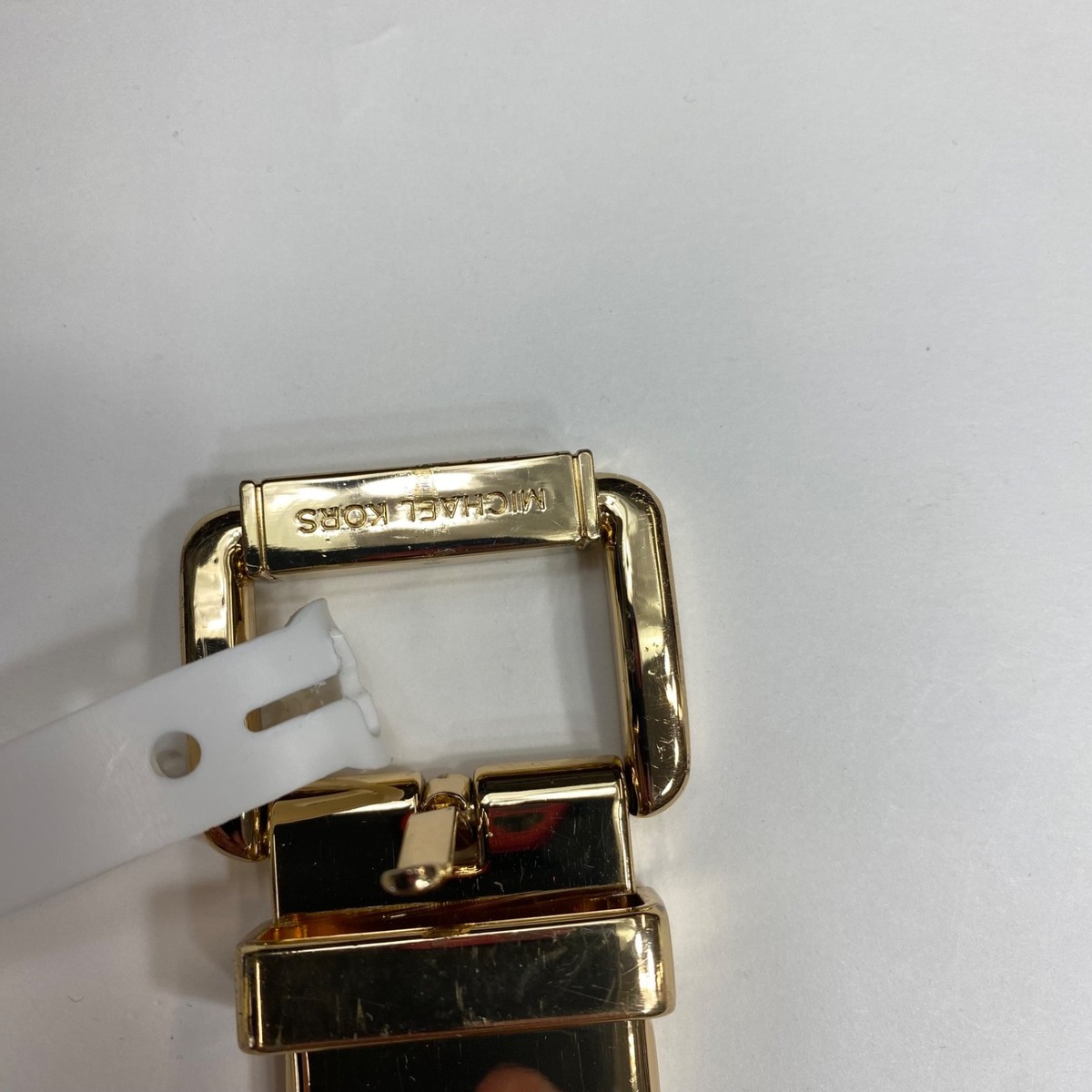 Michael Kors NWT women\'s stretch belt white signature logo monogram design S/M Michael Kors Women main image 4