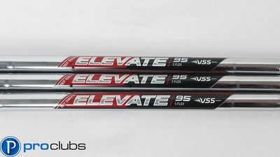 3pc NEW TRUE TEMPER ELEVATE 95 VSS STIFF FLEX STEEL WEDGE SHAFTS 37'' .355 404556