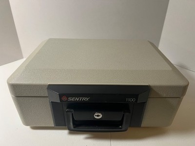Sentury 1100 Safe Portable Fireproof  lockbox with 1 key