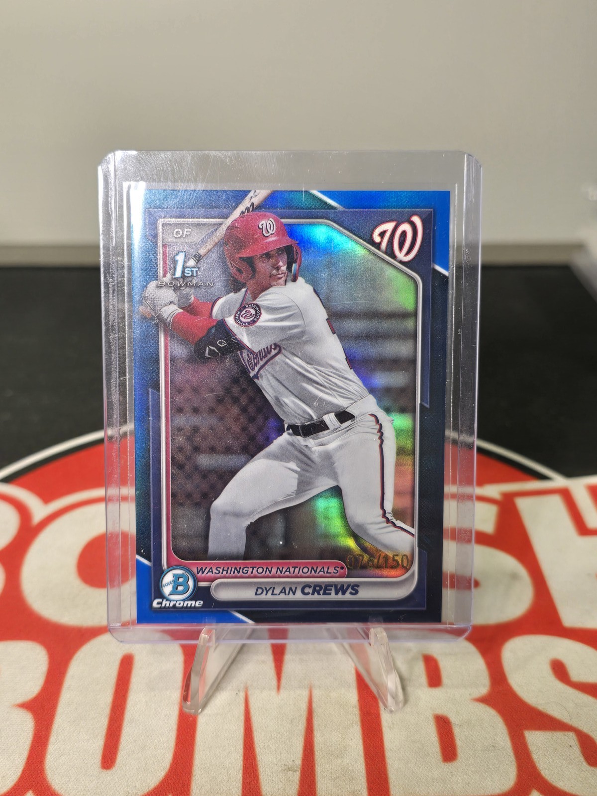 2024 Dylan Crews Bowman Chrome Prospect /150 #Bcp-25 Blue Refractor 1st