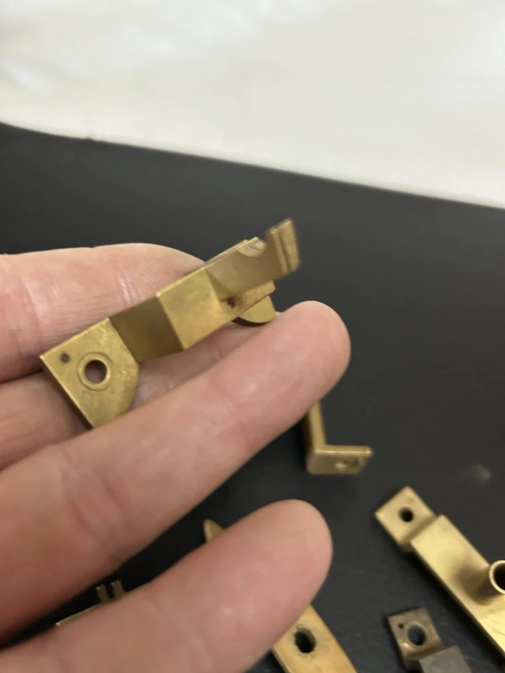 CLOCK PARTS - LONGCASE CLOCK PENDULUM BRACKETS & BRIDGE BRACKETS - Image 3 of 4