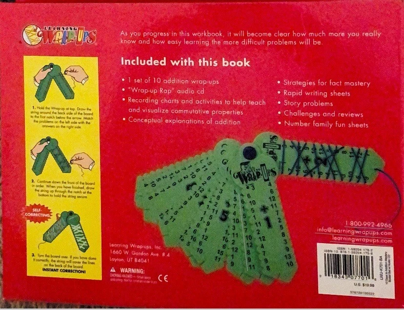 ⭐️Learning Wrap-Ups :10 Days To Addition Mastery-10 Wrap Ups Keys + CD&book - Image 4 of 4