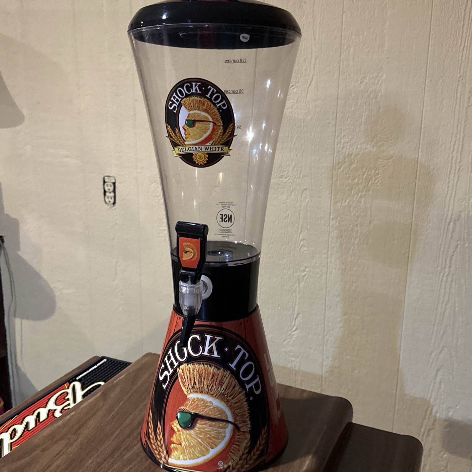 Shock Top Beer Super Tube-Conic Super Tube-Beer Dispenser-128 oz.-large Unopened