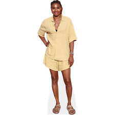 Angel Mccoughtry (Yellow Dress) Life Size Cutout
