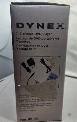 Dynex 7” Portable Dvd Player DX-PDVD7A Black. | eBay