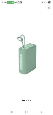 Wireless outdoor speaker With Carabiner Includes USB-C Charging Cable