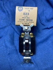 1  NOS   AH Arrow Hart 3 Way Mercury Break Silent Toggle Switch #823