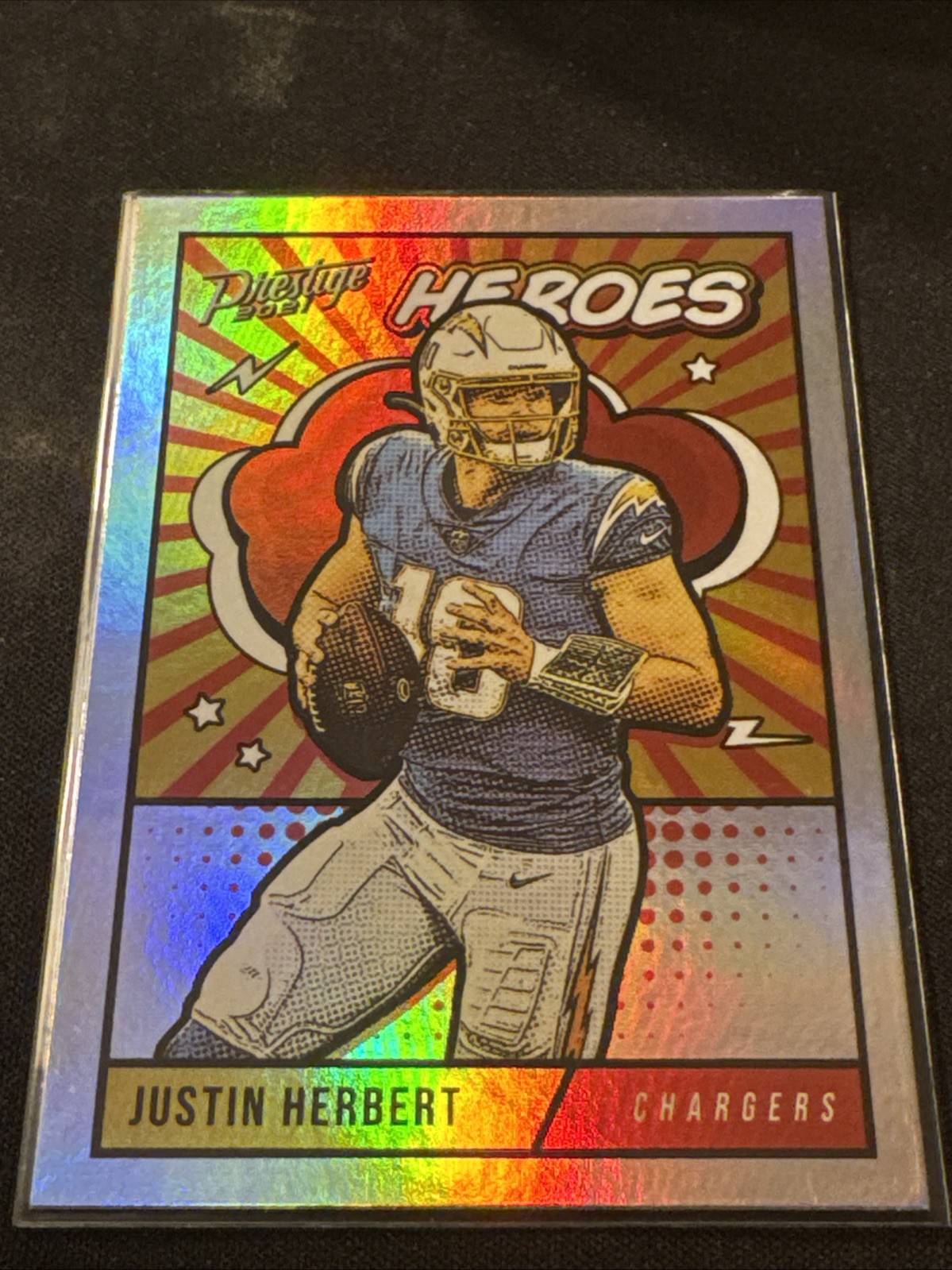 2021 Panini Prestige - Heroes Justin Herbert #HE-4