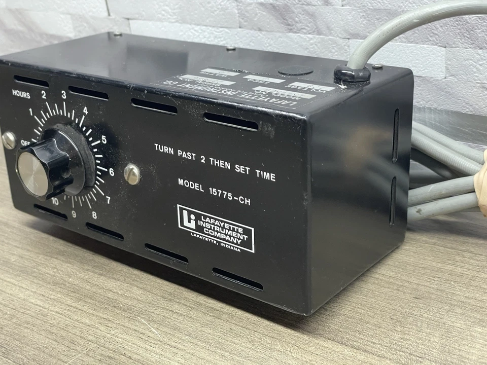 Vintage Lafayette Instrument 15775-CH 12 Hour Timer -Untested - Image 3 of 4