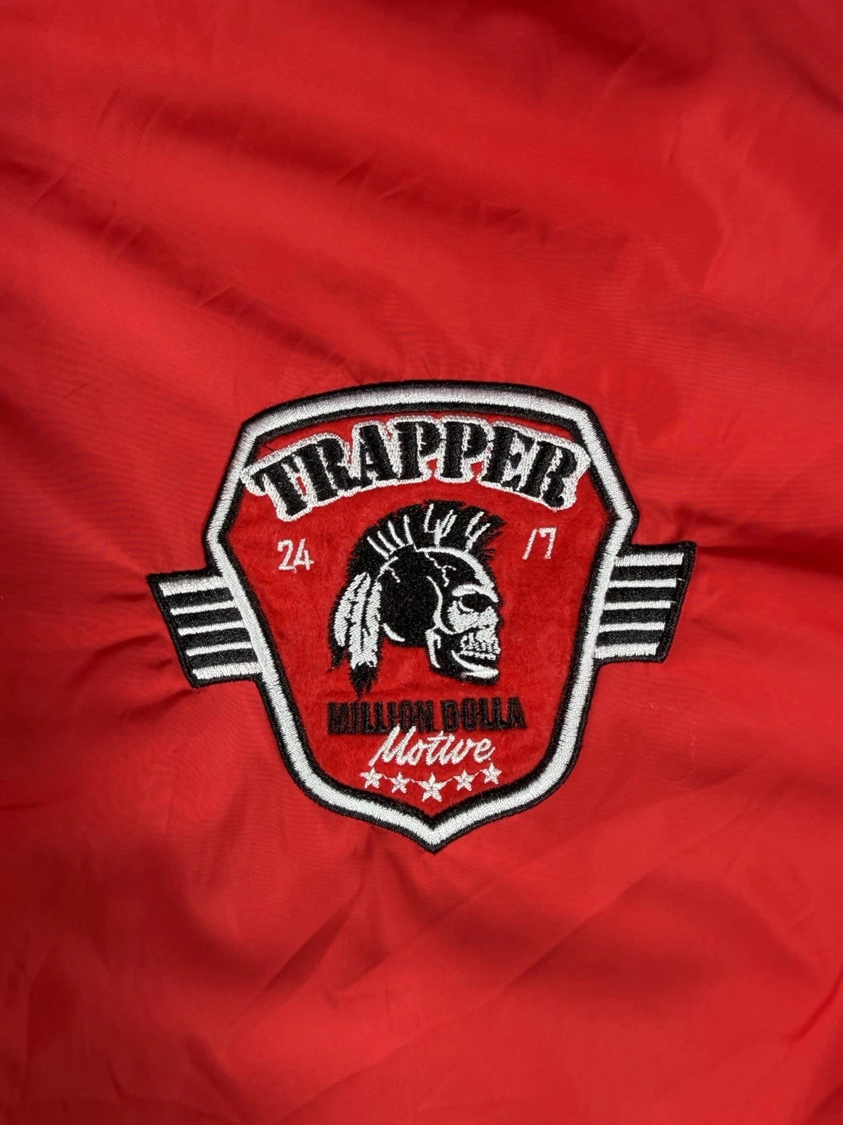 Million Dolla Motive MDM Trappers Bomber Jacket 5XL Red Streetwear Full Zip image 6