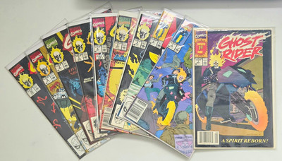 Ghost Rider #1-10 FIRST ISSUES (1990 Marvel) - 1st Danny Ketch Punisher Key Lot