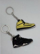 Nike Air Jordan Shoe Keychain 3D Mini Sneaker Charm Pack of 2 Multicolor