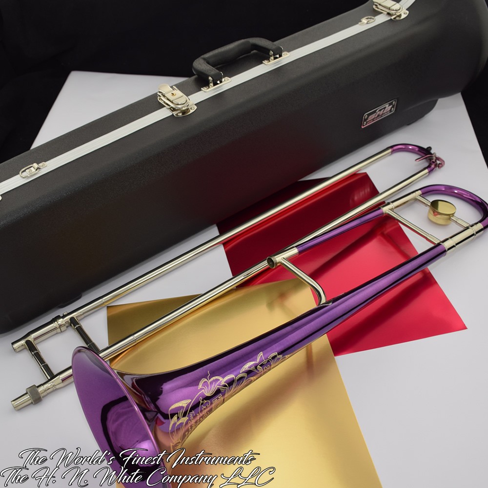 1948 Vintage King H. N. White 2B Liberty Purple Trombone SN