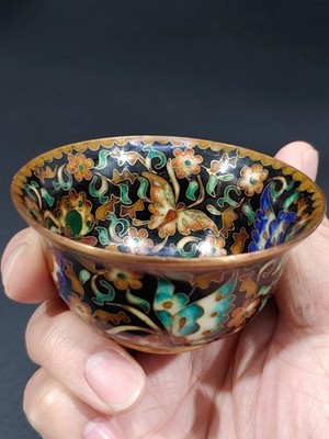 景泰蓝主人茶杯 Gorgeous Vintage Kuo's China Cloisonne Enamel