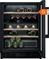 Bosch WeinküHlschrank Einbau 2 Zonen Schwarz GlastüR 44 Flaschen 82Cm