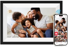 FRAMEO Digital Picture Frame Wi-Fi 10.1inch Smart Digital Photo Frame,Electro...
