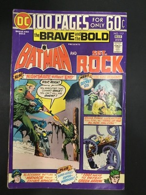 BRAVE AND THE BOLD #117 1975 DC COMICS BRONZE AGE BATMAN & SGT. ROCK NICE