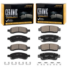 Front Rear Ceramic Brake Pads For Gmc Acadia Buick Enclave Chevy Traverse Front Rear Ceramic Brake Pads For Gmc Acadia Buick Enclave Chevy Traverse