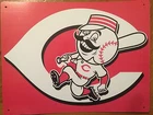 Tin Sign Vintage Cincinnati Reds MLB