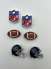NFL Tennessee Titans Football Helmet For Crocs Shoe Charms Jibbitz - 6piece