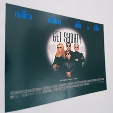 GET SHORTY 1995 Original UK Mini Quad Film Poster 40cm x 30cm