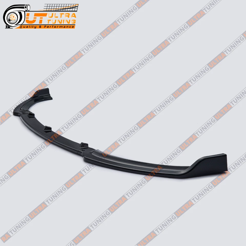 For 2016-2018 BMW F30 320i 328i Base Front Bumper Lip Spoiler-Gloss Black - Image 4 of 4